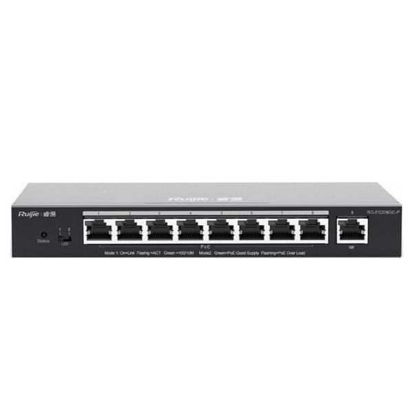 Ruijie Reyee RG-ES209GC-P 8 Port Poe ve 1 Gigabit Uplink Port 120W Poe Swıtch