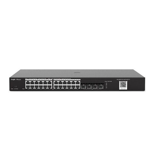 Ruijie Reyee RG-NBS3100-24GT4SFP-P, 24 Gigabit ve 4 SFP Port, 370 Watt PoE Switch