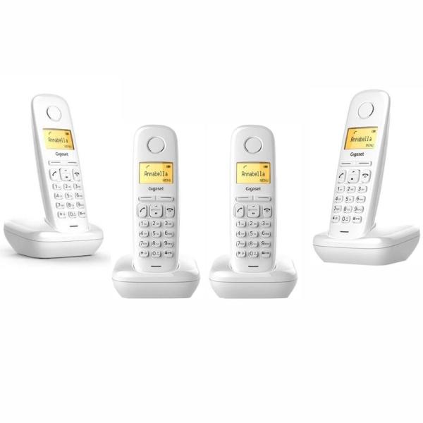 Gigaset 1 Harici 4 Dahili Dect Telsiz Kablosuz Telefon Santrali (4*A170 Beyaz)