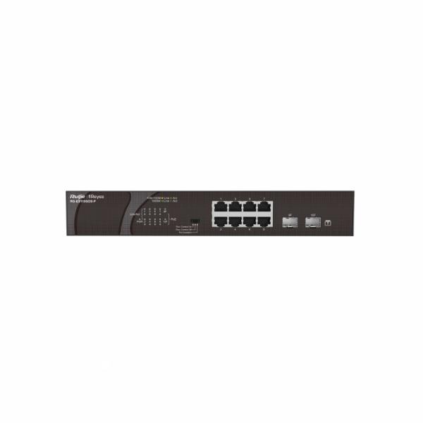 Ruijie Reyee RG-ES110GDS-P 8 Portlu, Gigabit 2 SFP, 8 Port PoE+ (120W)